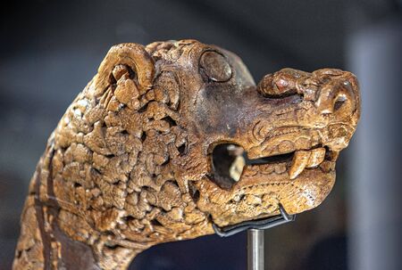 OSLO,NORWAY,October 19, 2019: Interior of the Viking ship museum in Oslo,Norwayのeditorial素材