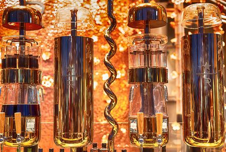 Tokyo / Japan - JANUARY 13, 2020: The Starbucks Reserve Roastery in Tokyo. The biggest Starbucks in the world fifth Starbucks Reserve Roastery locationのeditorial素材