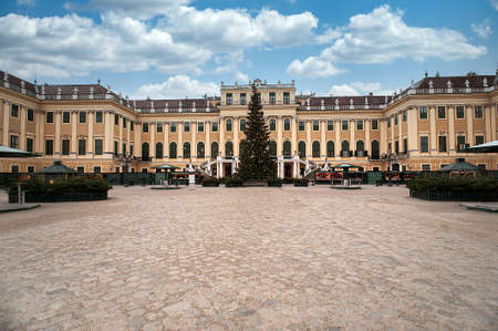 VIENNA, AUSTRIA - December 28 Schonbrunn Palace on December 28 2013 in Vienna, Austria. It was a royal residence of Franz Joseph and Elisabethのeditorial素材