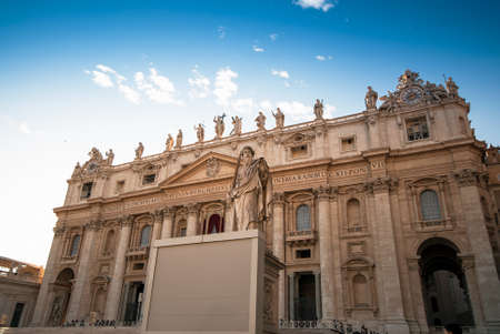 ROME - December 25: Indoor St. Peter's Basilica on December 25, 2012 in Rome, Italy. St. Peter's Basilica until recently was considered largest Christian church in worldのeditorial素材