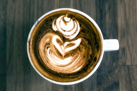 White cup of coffee isolatedの写真素材