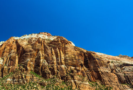 Rock formation in Zion National park, Utah, usaの写真素材