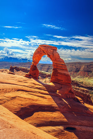 Delicate Arch, Arches National Park, Utah, USAの写真素材