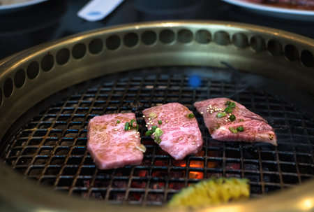 Japanese barbecue is called Yakinikuの写真素材