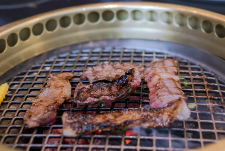 Japanese barbecue is called Yakinikuの写真素材