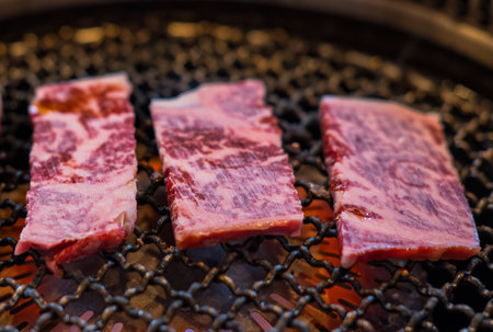 Japanese barbecue is called Yakinikuの写真素材