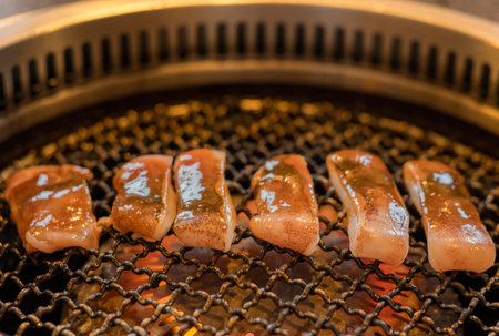 Japanese barbecue is called Yakinikuの写真素材
