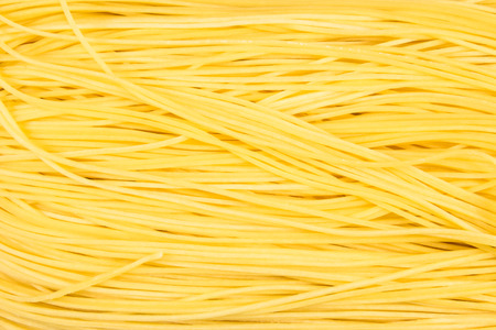 Closeup Raw egg noodles backgroundの写真素材