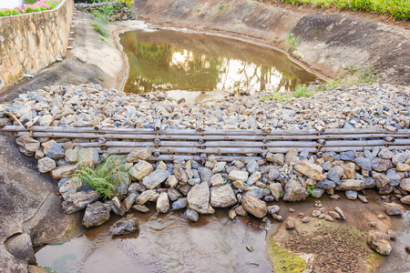 dam To slow down the flow of water