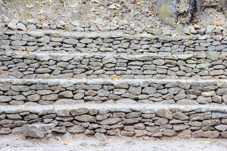 The amphitheatre is made from stone.の写真素材