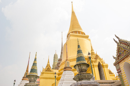 golden Chedi at Wat Phra Kaew  in Bangkok, Thailand.の写真素材