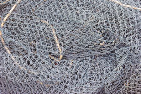Closeup of a fishing net