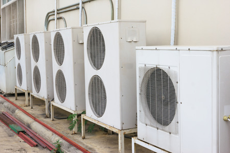 compressor unit of air conditionerの写真素材