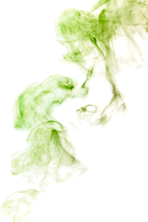 Smoke-shaped Monster,white backgroundの写真素材