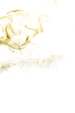 Smoke-shaped Monster,white backgroundの写真素材