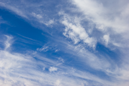cloudy blue sky backgroundの写真素材