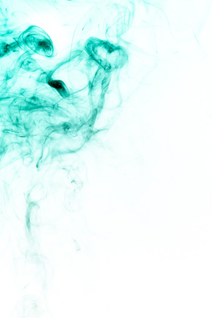 Blurred smoke-shaped Monster,white backgroundの写真素材