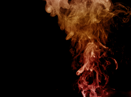 Out of focus smoke-shaped specter,black backgroundの写真素材
