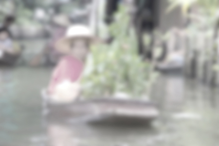 Damnoen Saduak Floating Market blur background of Illustration,Abstract Blurred Image
の写真素材