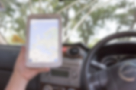 using tablet computer blur background of Illustration,Abstract Blurredの写真素材