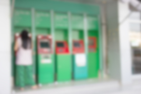 Automatic Teller Machine blur background,Abstract Blurred,ATMの写真素材