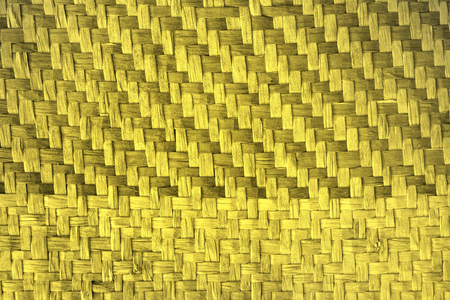 Shiny golden wicker mats texture background,gold patternの写真素材