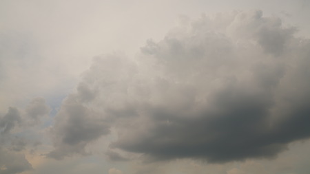 grey storm rain clouds or nimbus on skyの写真素材