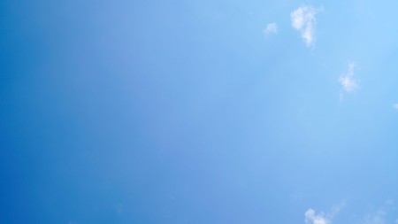 White cloud and blue sky background with copy spaceの写真素材