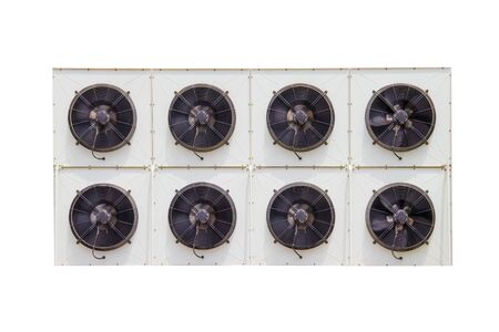 compressor unit of air conditioner isolated on white background ,include clipping path 