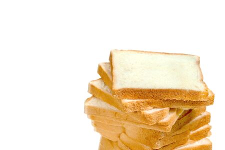 Sliced bread isolated on white background 