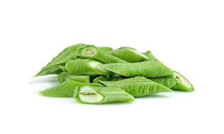Long bean or cowpea isolated on white background