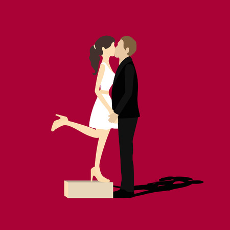 Kissing Loversのイラスト素材