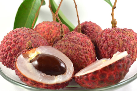Thai Lychee, chakrapad cultivar, northern Thailandの写真素材