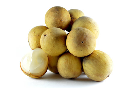 Longkong fruit, Lansium parasiticum, Thailandの写真素材