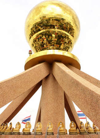 The image of belltower in the center の写真素材