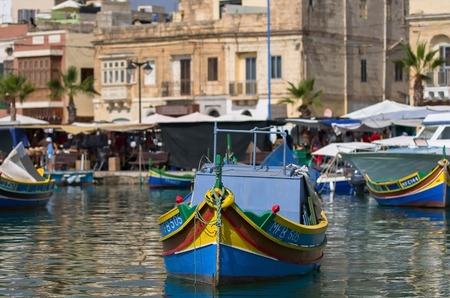 Marsaxlokk harbor - Maltaのeditorial素材