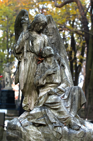 Cemetery sculptureの写真素材