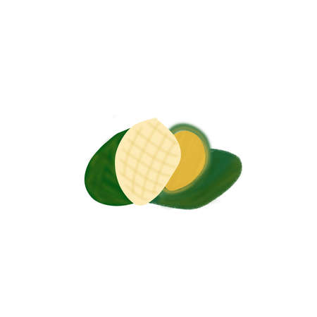 Mangos isolated on white backgroundの写真素材