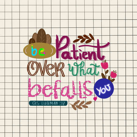 Handwritten be patient as a backgroundの写真素材