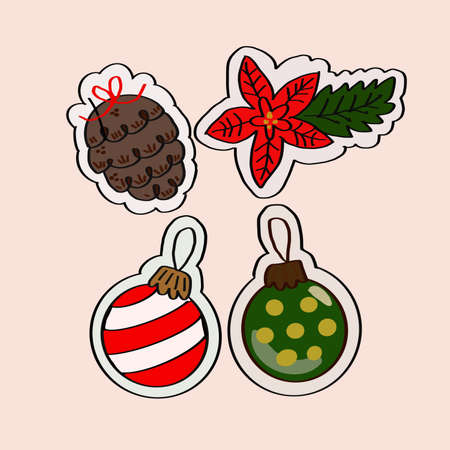 Christmas ornaments as a decorationの写真素材