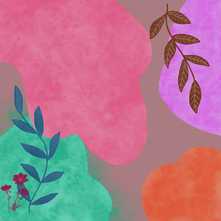 Colorfull background For Your media social Templateの写真素材