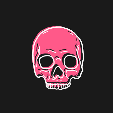 skull vector illustration template designのイラスト素材