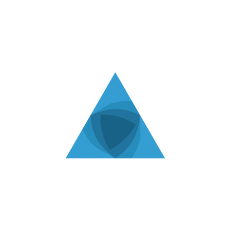 abstract triangle logo template designのイラスト素材