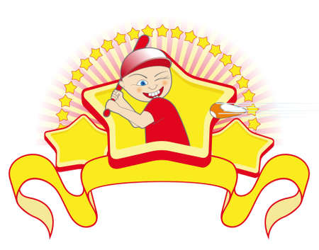 batter  preparing to strike のイラスト素材