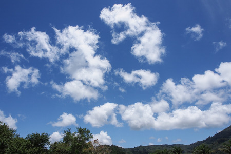 Cloudy skiesの写真素材