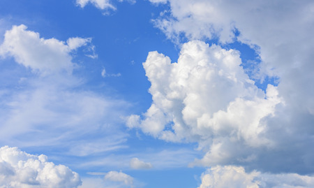 a blue cloudy skyの写真素材