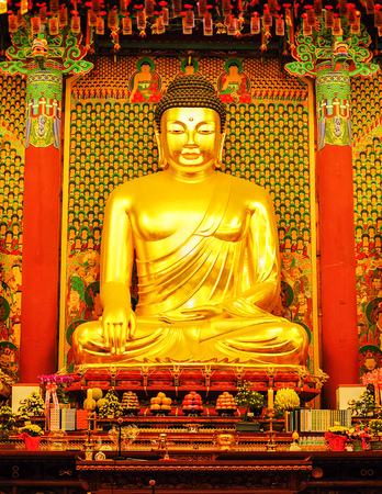 Korea Buddha statueの写真素材