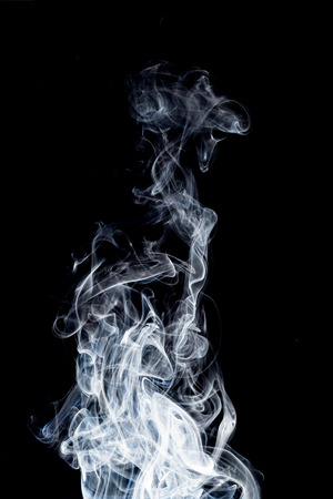 Smoke on black background.の写真素材