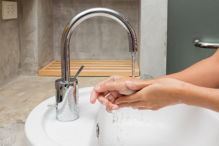 Hygiene. Cleaning Hands. Washing hands.の写真素材