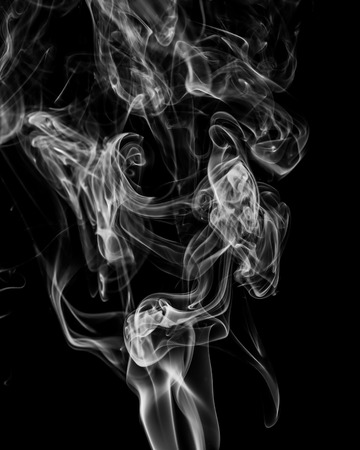 Smoke on white background.の写真素材